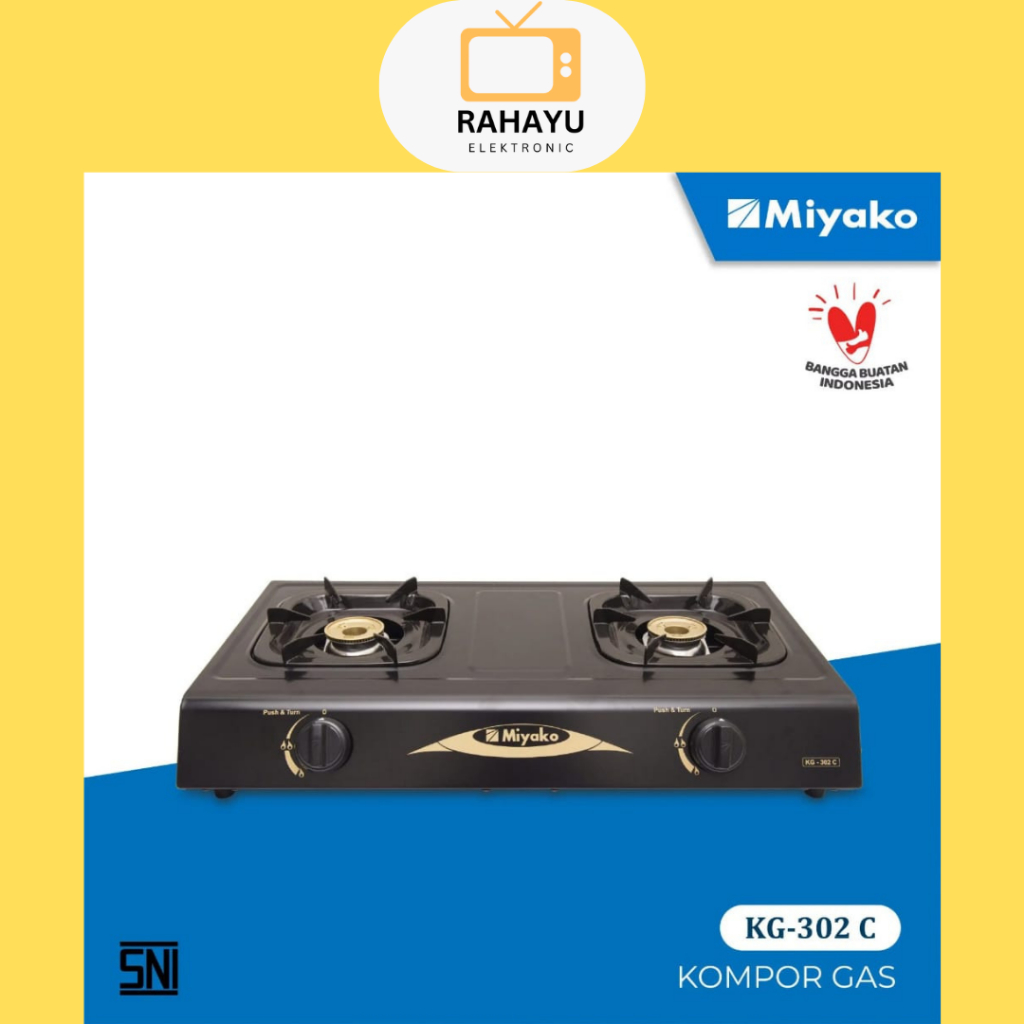 Kompor Gas Miyako Murah KG 302C Kompor 2 Tungku Miyako KG 302 c