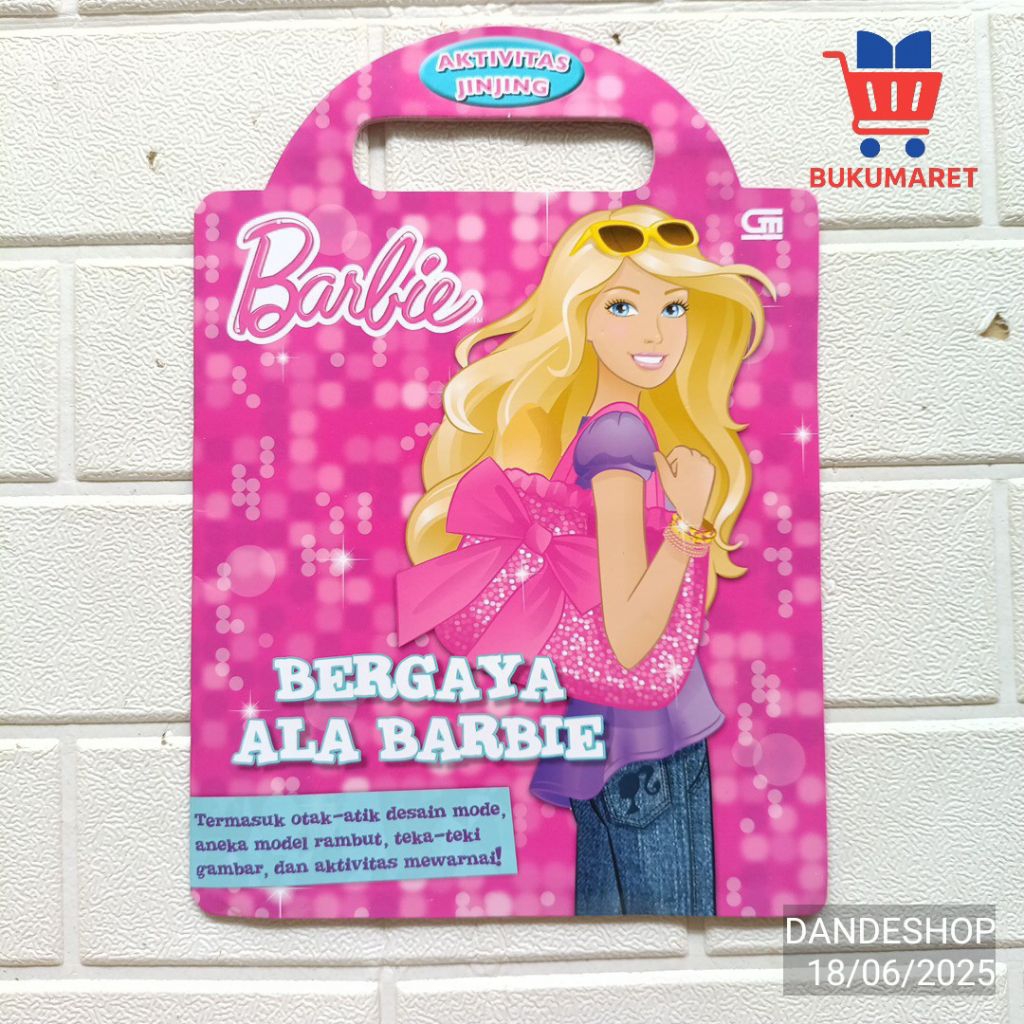 Barbie _ Bergaya ala barbie buku aktivitas jinjing