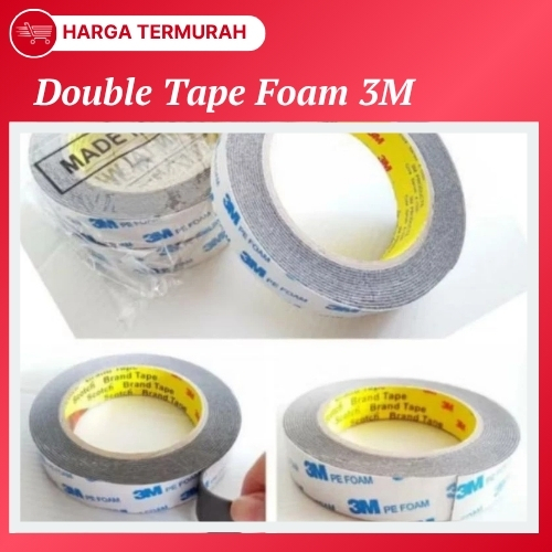 Double Tape 3M Double Tape Foam 3M Isolasi Bolak Balik Super Kuat Double Tape Super Kuat