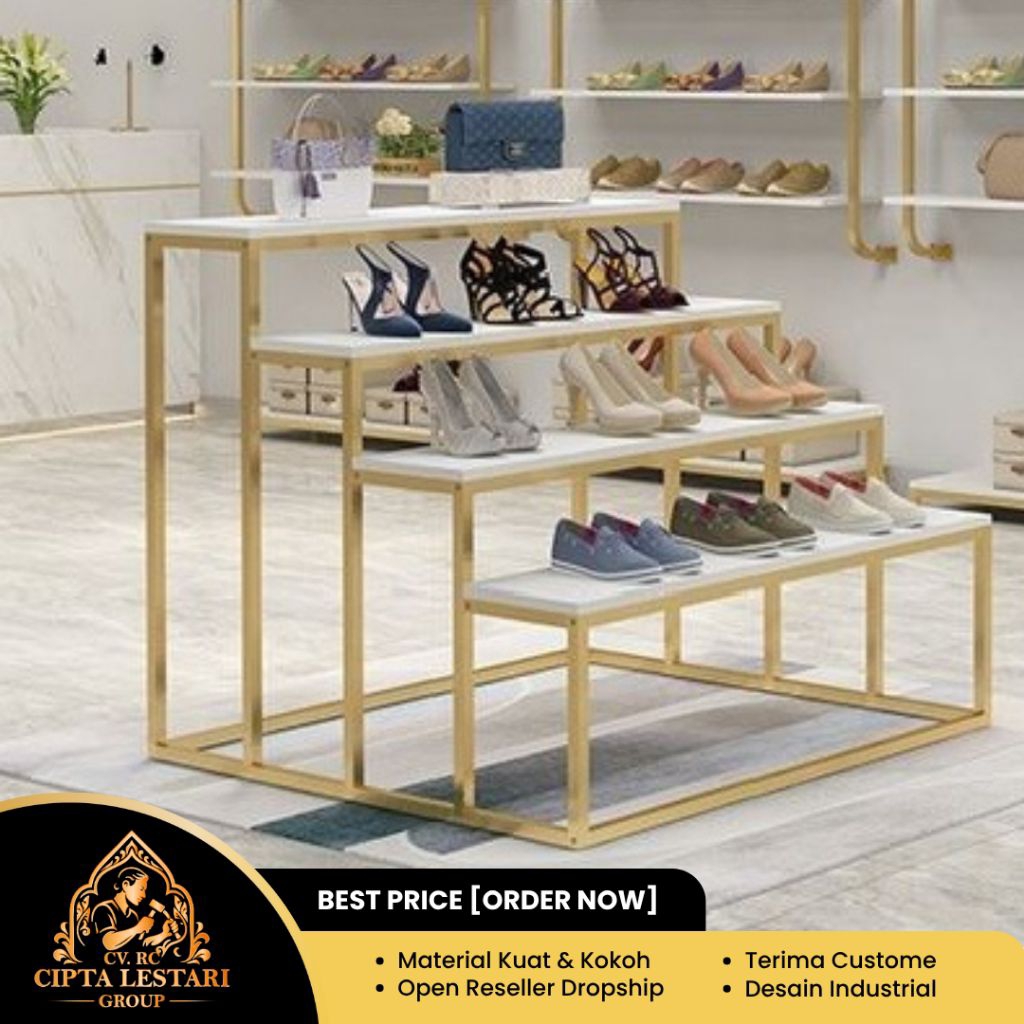 Rak Sepatu Tas Display Stand Display Toko