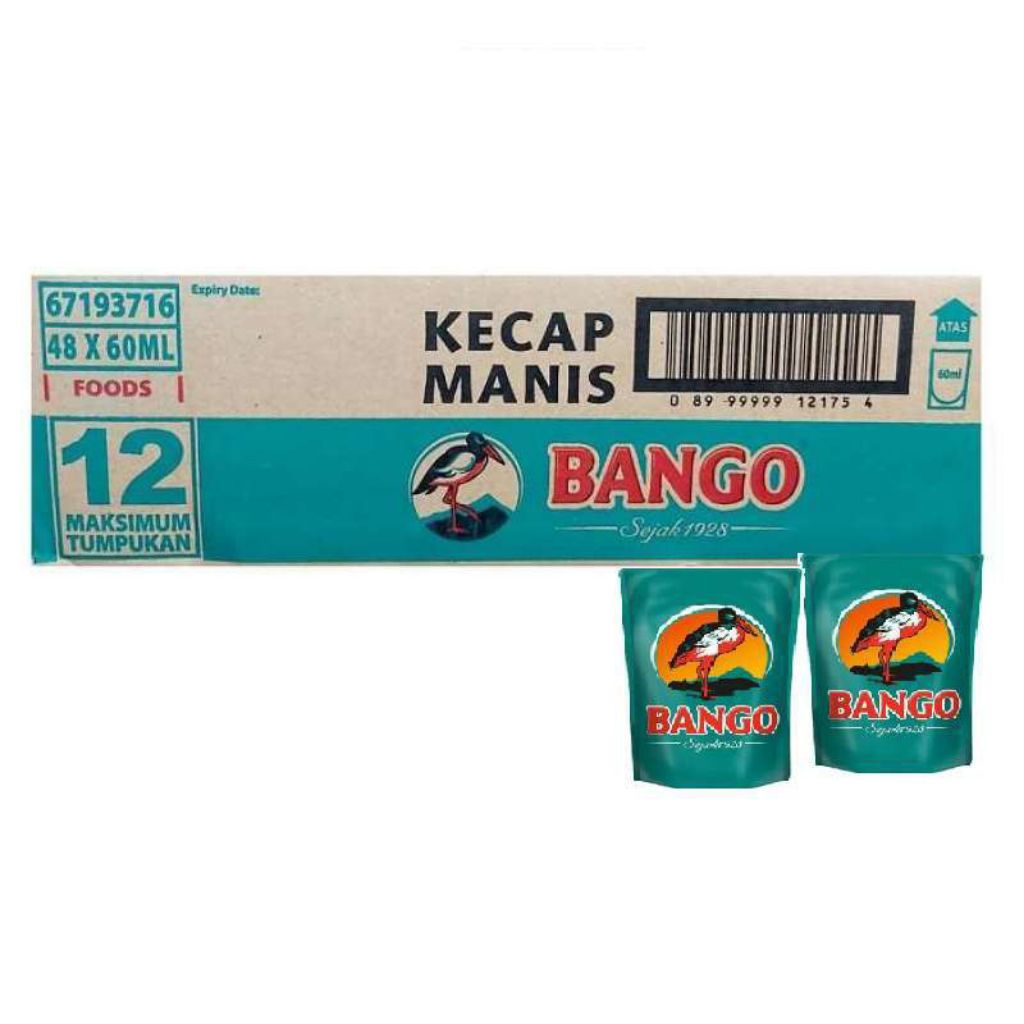 

Bango Kecap Manis Kemasan Pouch 60ml (1 karton/48 Pcs)