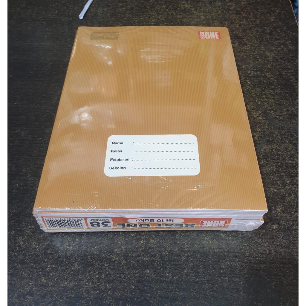 

Buku tulis Best One 38 lembar cover craft (1pack isi 10 buku) ukuran kuarto