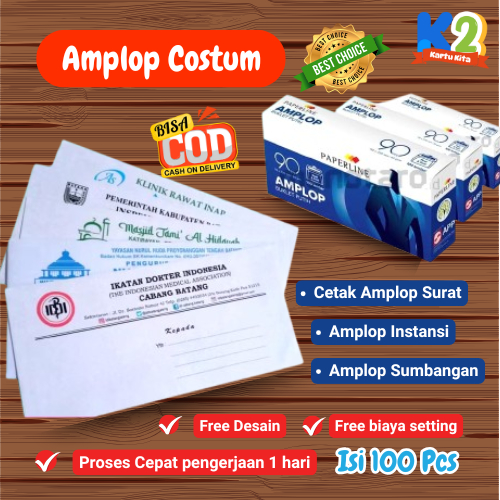 

Cetak Amplop Custom Nama Intasi Perusahaan Amplop Custom Amplop Nama Kondangan Amplop Putih 100 pcs