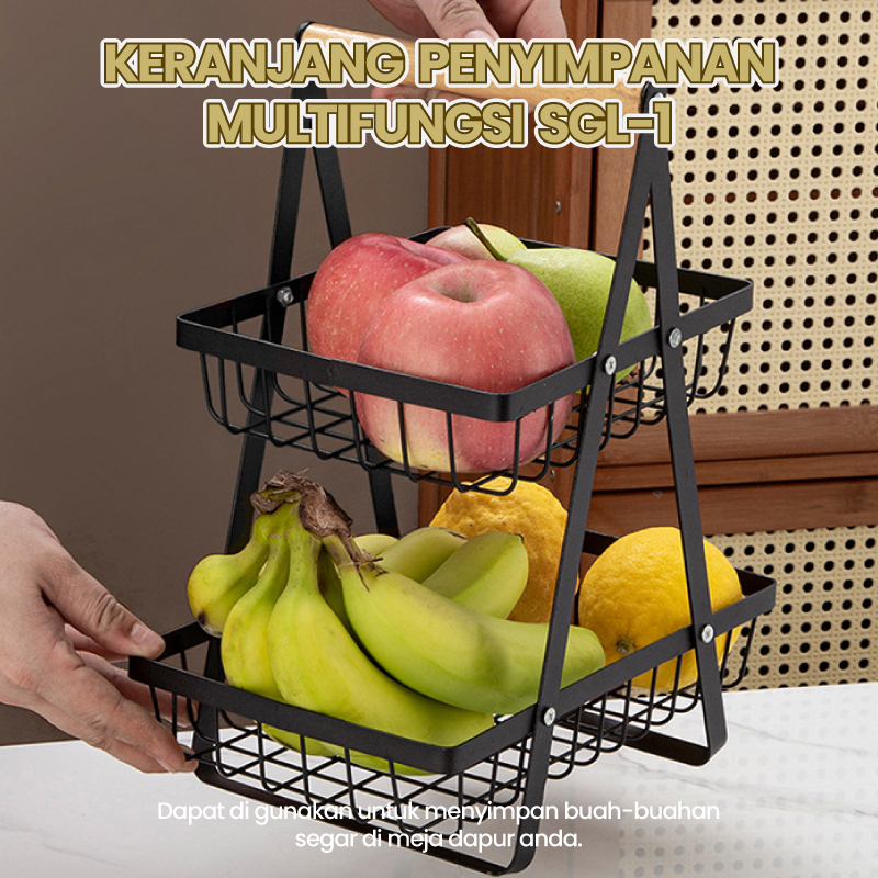 Promo Rak Keranjang Susun / Keranjang Buah / Rak Keranjang Susun / Keranjang Serbaguna / Rak
