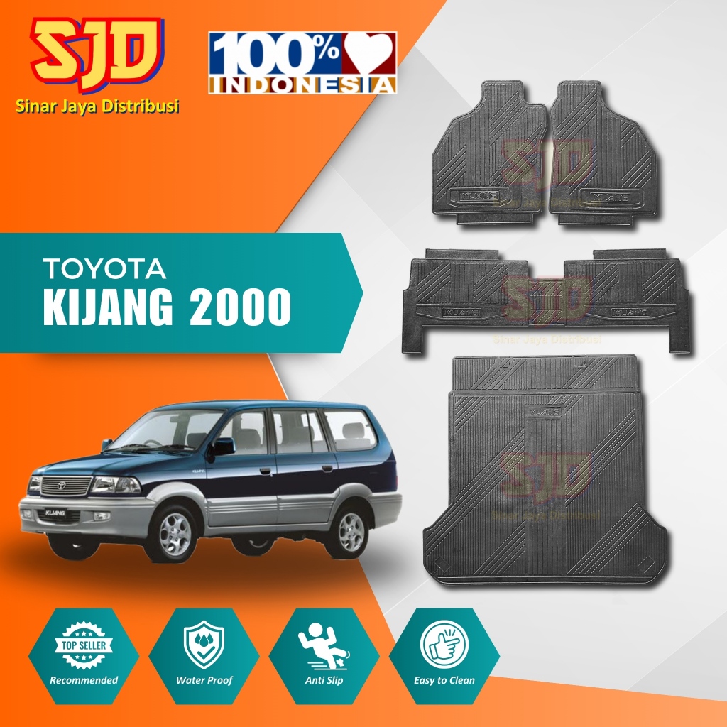 Karpet Mobil / Karpet Karet Lantai Untuk Mobil Kijang Kapsul LGX Toyota Kijang Krista LGX 2000