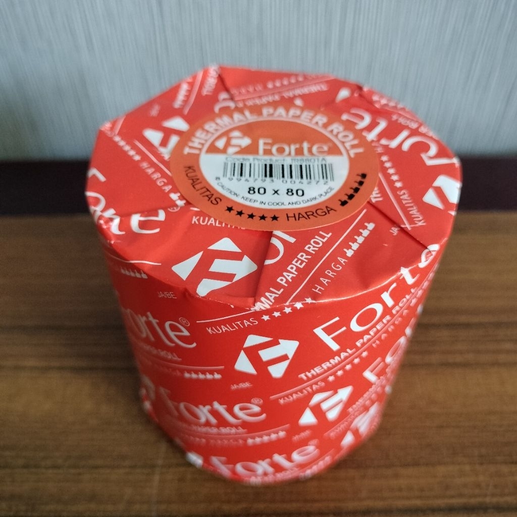 

Kertas Struk / Thermal uk. 80x80 Forte 1 Ply Core (ada tulang tengah)