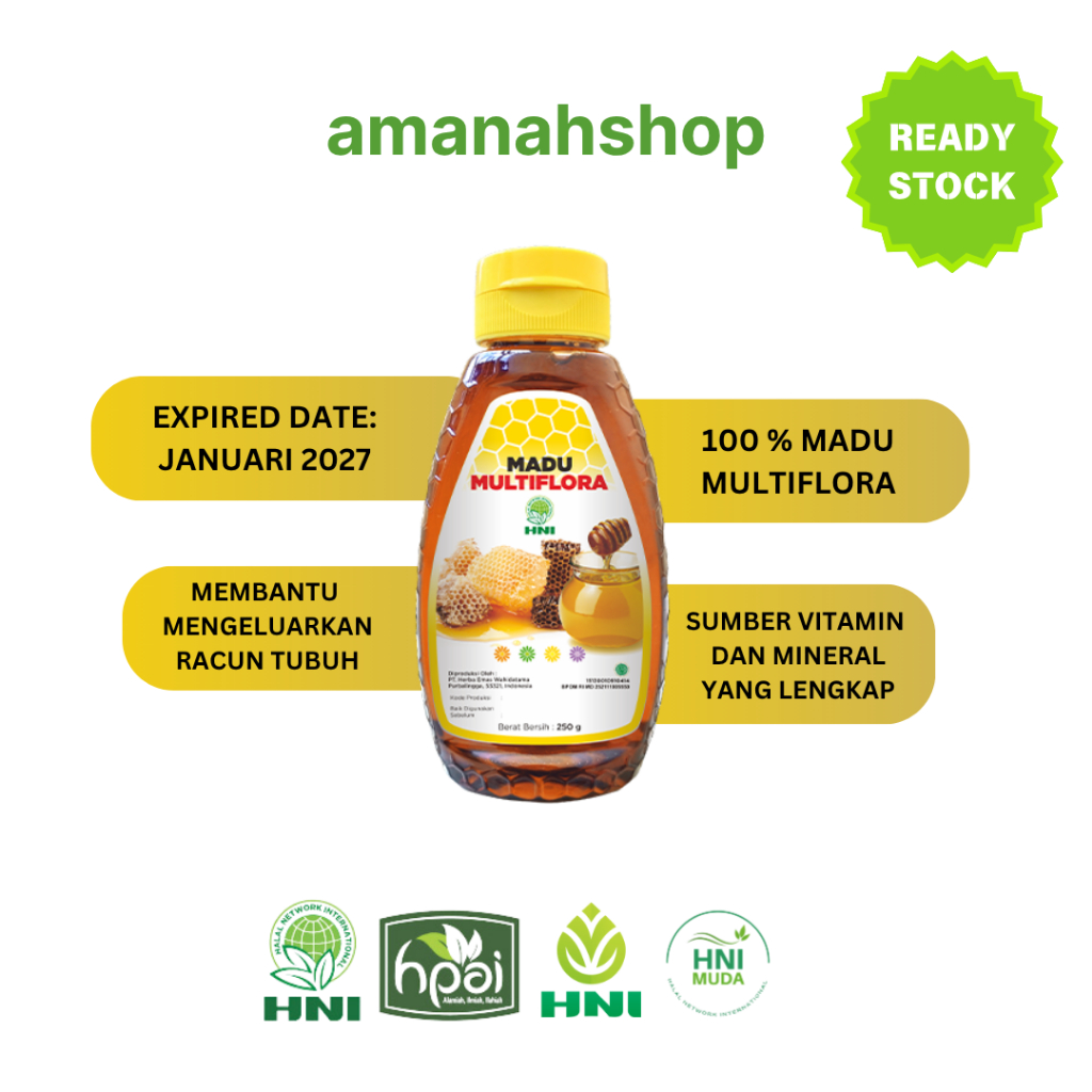 

MADU MULTIFLORA HNI HPAI HERBAL