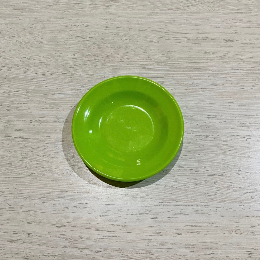 Singa Singi MelamineWare | Piring Hijau Polos Kecil