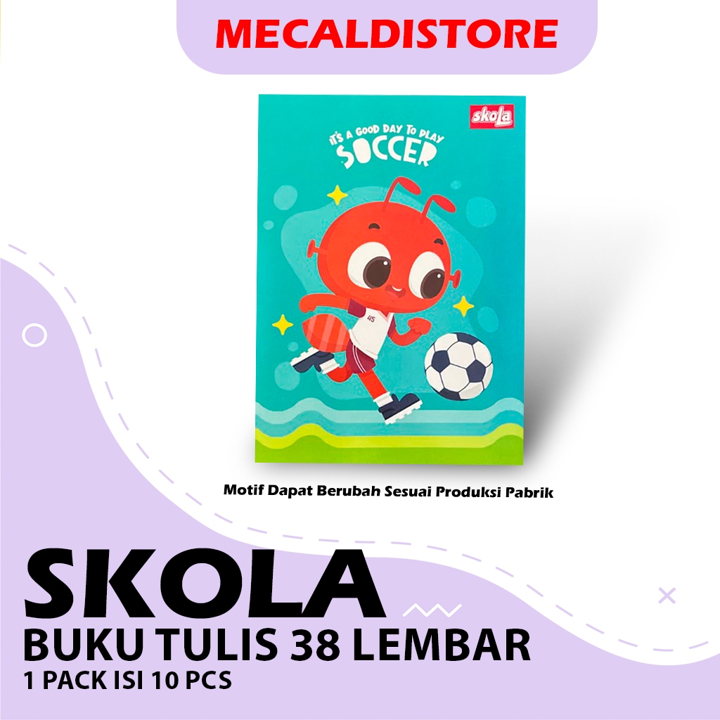 

SKOLA BUKU TULIS 38 LEMBAR 1 PACK ISI 10 PCS