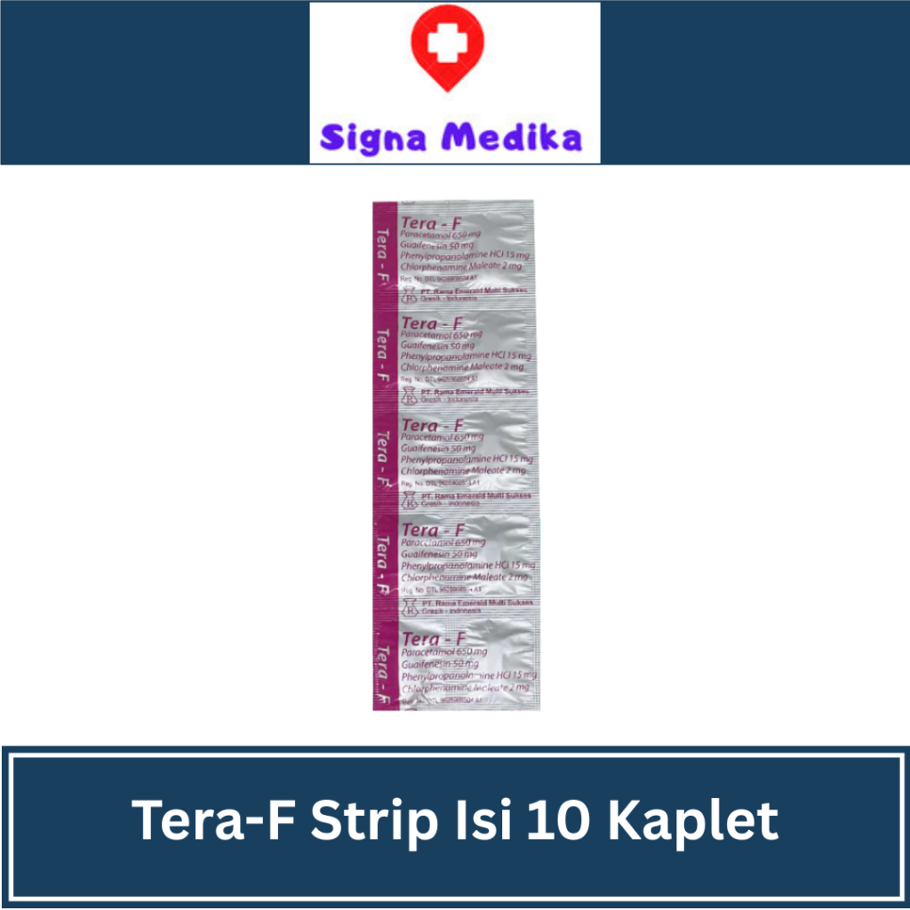 Tera F isi 10 Kaplet - Obat Batuk & Flu