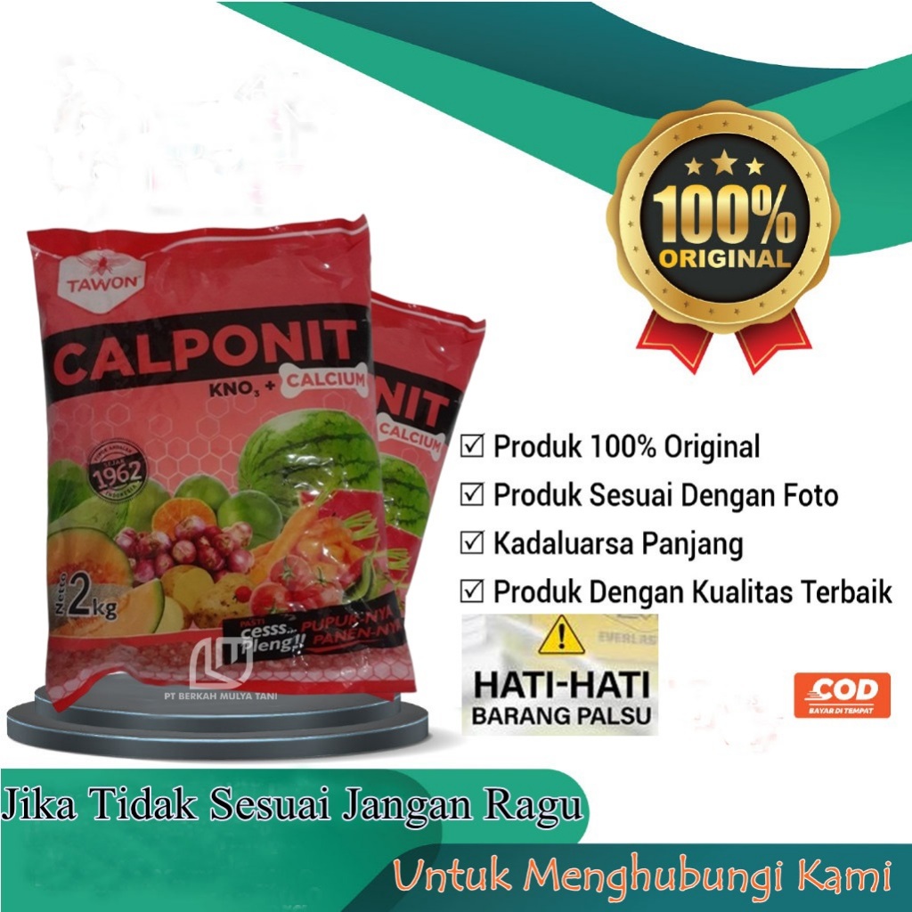Pupuk Calponit KNO3 Merah + Calcium & Boron Kemasan 2 Kg Cap Tawon