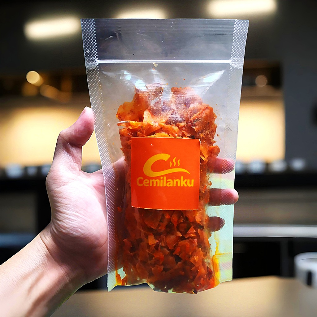 

Keripik Setan Pedas Gila 100gr - Snack Pedas Garing