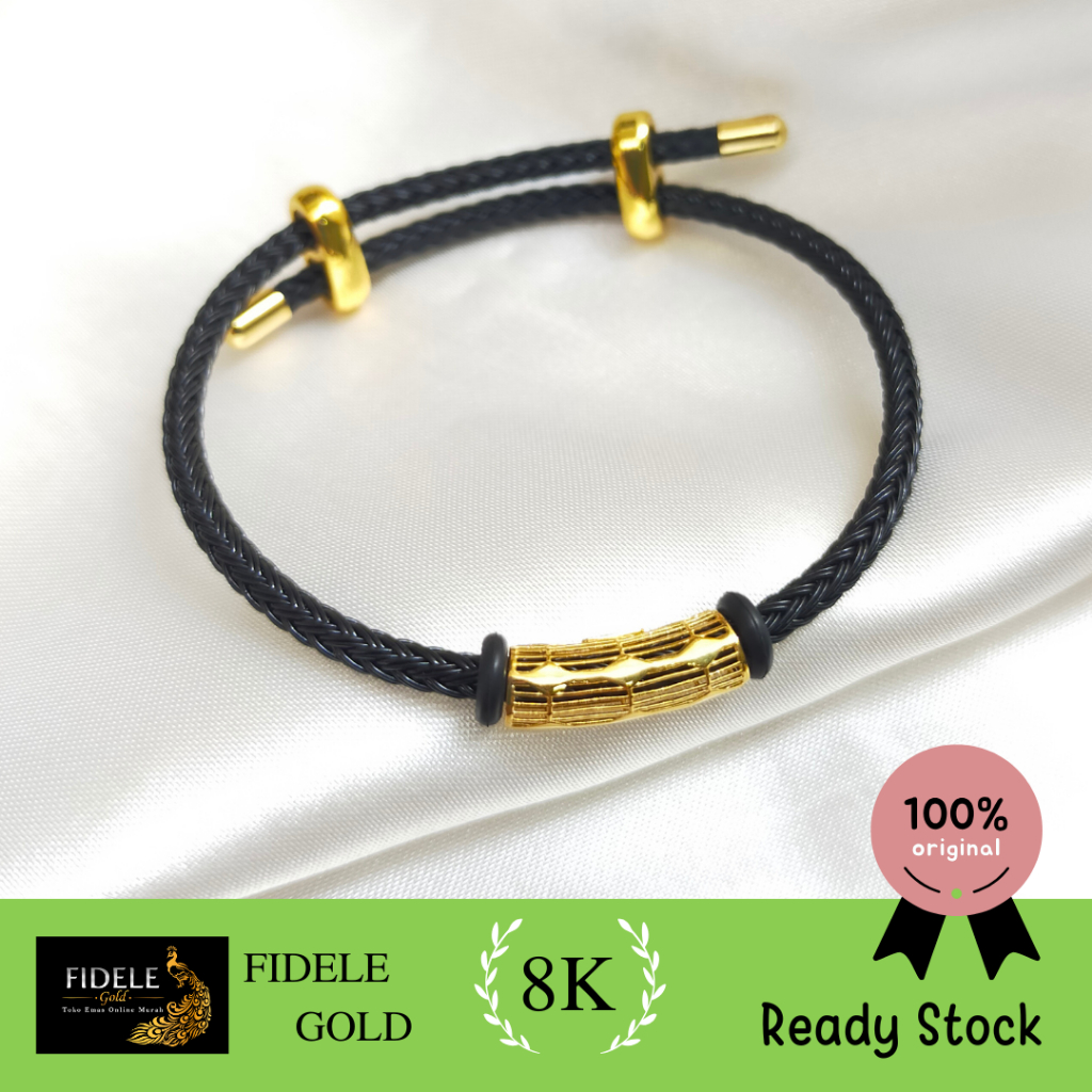 Gelang charm pipa bambu ubs fashion simple gelang tali waterproof