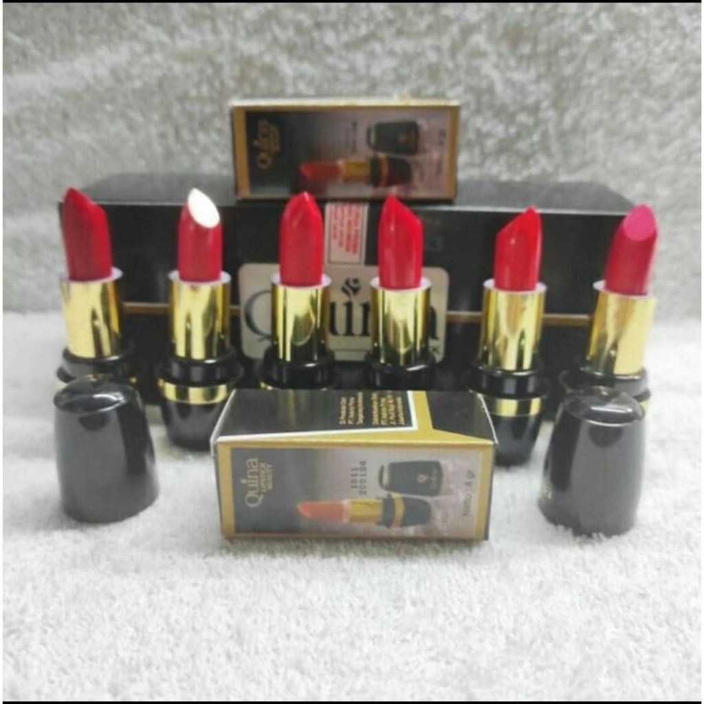 [12pc] Lipstik Quina Merah BPOM