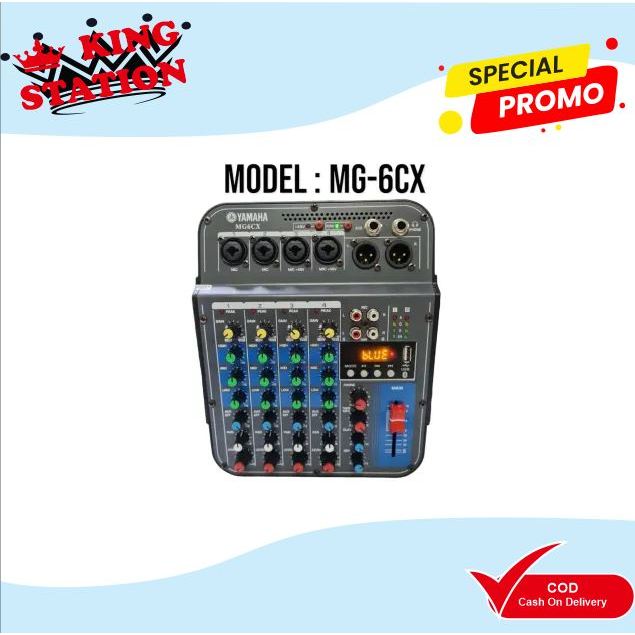 Mixer yamaha MG6CX MG 6 CX mini channel usb bluetooth terbaik