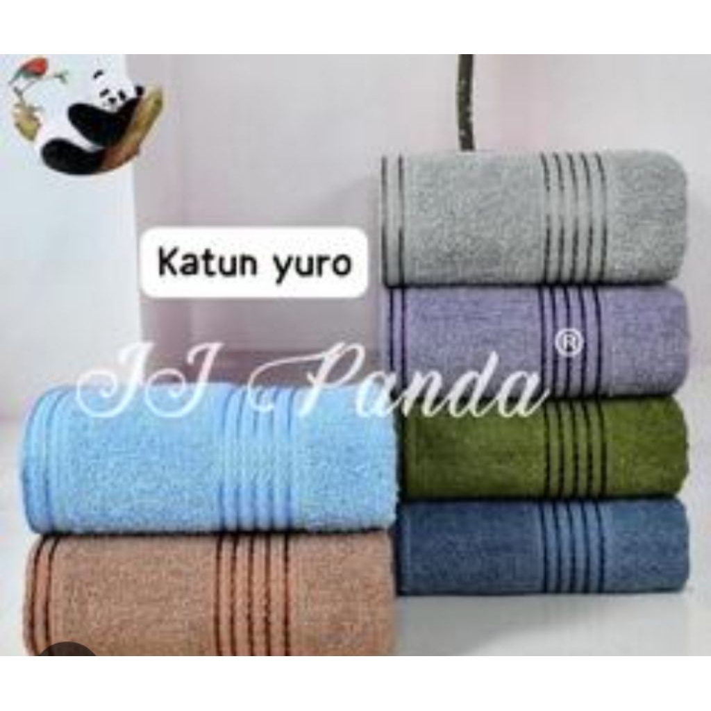 Handuk dewasa JJ panda ukuran standar warna random