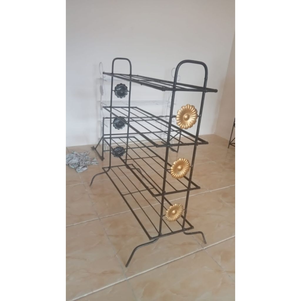 RAK SANDAL/SEPATU BESI/RAK BUNGA KUAT