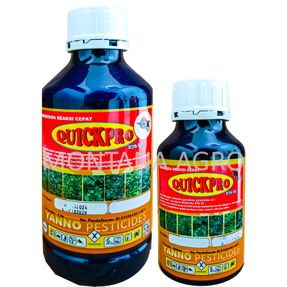 PEMBASMI RUMPUT QUICKPRO 276 SL / HERBISIDA REAKSI CEPAT QUICKPRO 276 SL / KEMASAN 1L / 500ML
