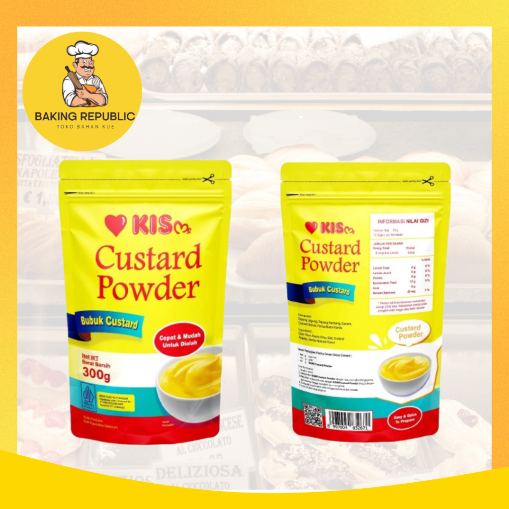 

KIS CUSTARD POWDER 300GR | CUSTARD POWDER KIS | Custard Powder | Bubuk Custard