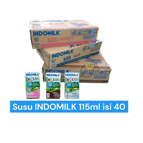

Indomilk Kids Susu UHT 115 Ml isi 40 Pcs / 1 Karton