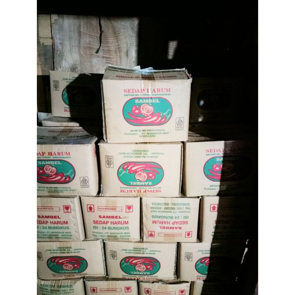

Saus Sambal sedap harum satu dus isi 24