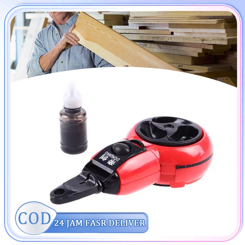 

15m Benang Sipatan Tinta Sipatan Lot Benang Tinta Carpenter Ink Marker Alat Penanda Marker Automatic Manual Ink