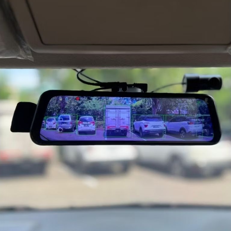 Q7 Kamera Spion DVR Mobil 3 Camera ADAS Kualitas 2K - Dashcam Spion, DVR 3 Kamera, CCTV Spion Mobil