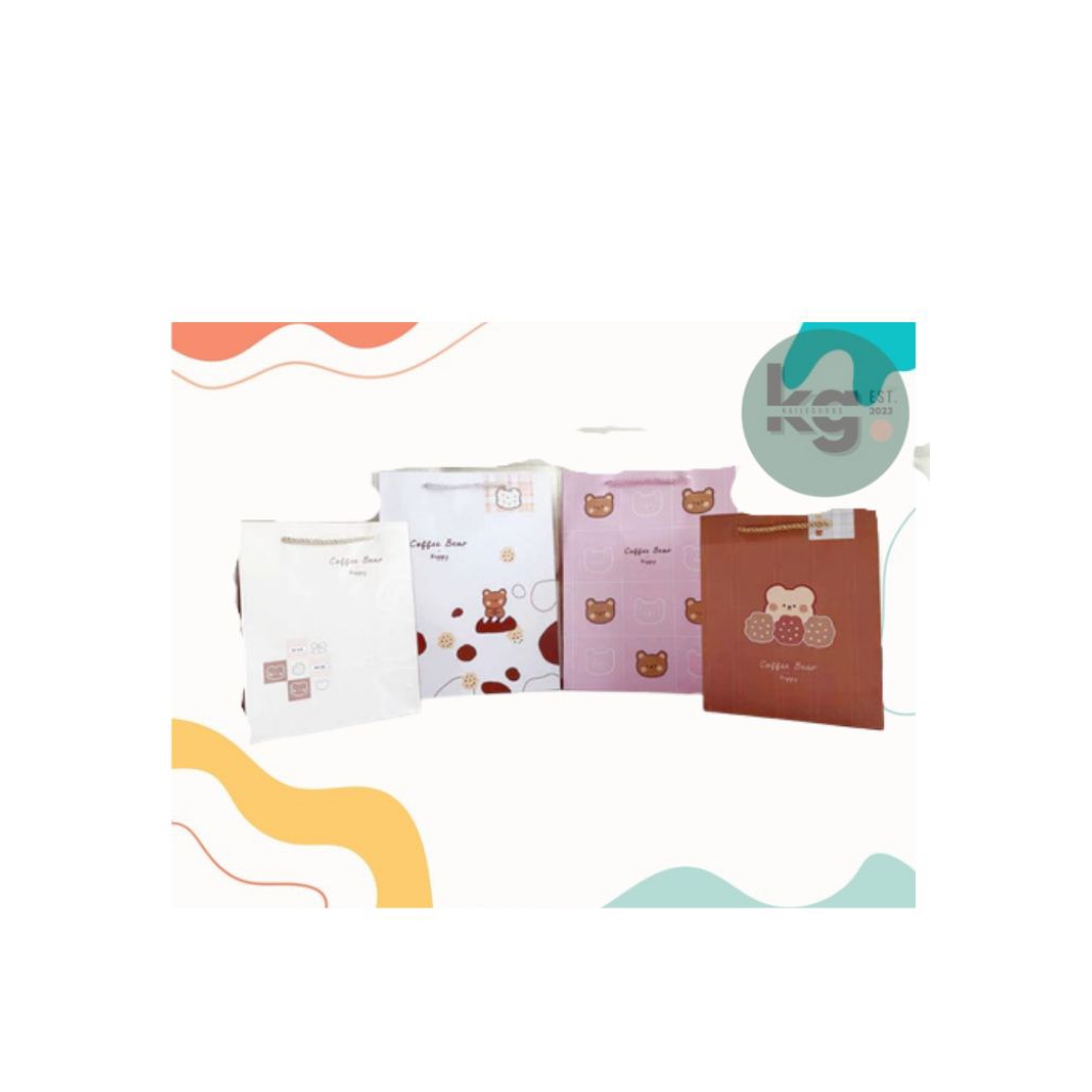 

PAPER BAG MOTIF COFFE BEAR