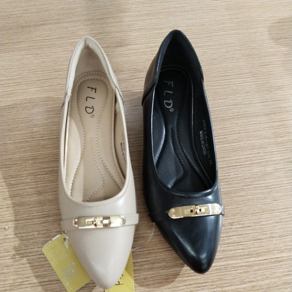 Fladeo LDFH 819-1BR pantofel hak wanita ( formal shoes) hak 5cm untuk size 37-40