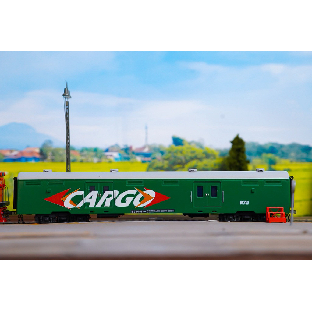 Miniatur kereta api gerbong Bagasi  skala HO