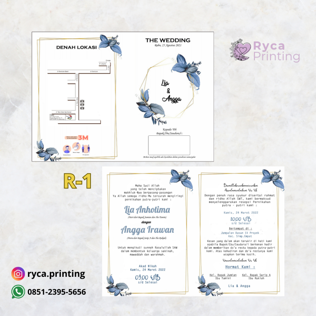 UNDANGAN RUSTIC, UNDANGAN PERNIKAHAN AESTHETIC, UNDANGAN LIPAT 3, UNDANGAN ELEGAN, UNDANGAN MURAH, U