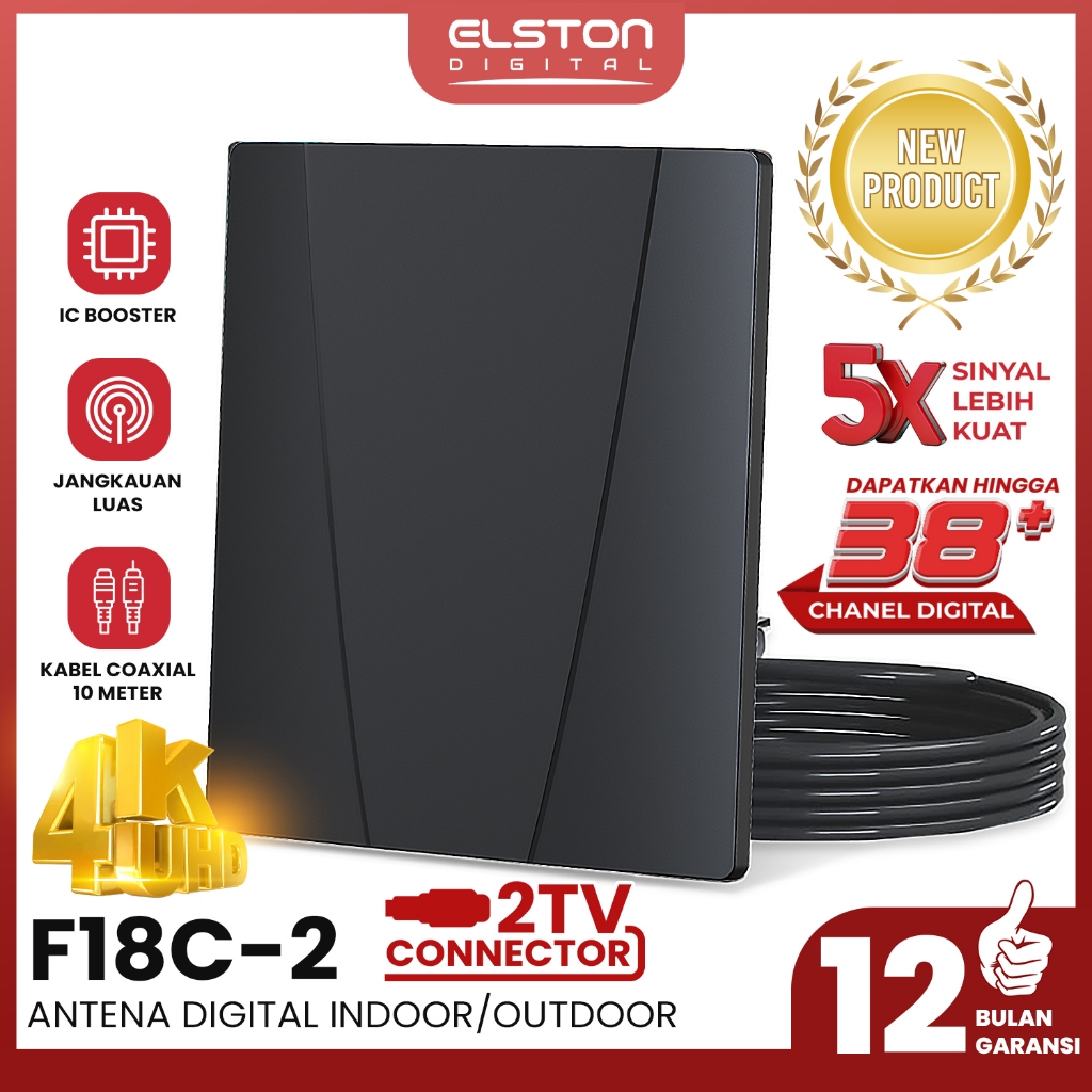 Antena Digital F18C-2 Intra Version Indor Outdoor Support TV Digital dan STB