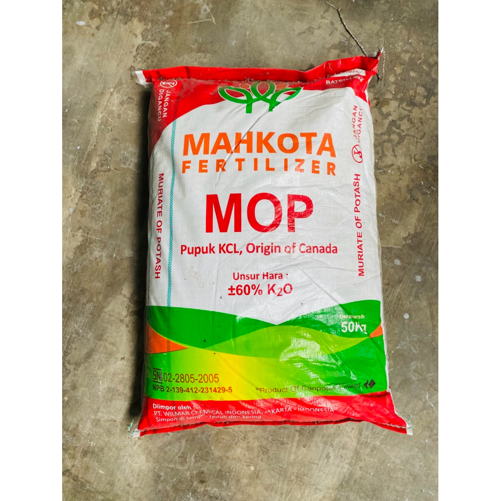 Pupuk KCL MAHKOTA MOP 50 kg