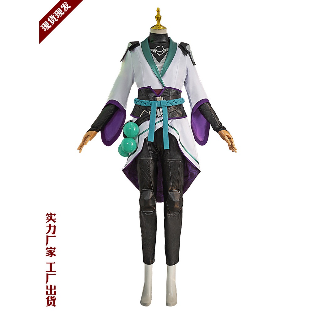 VALORANT cosplay Sage cosplay costume and Sage wig / Sage shoes