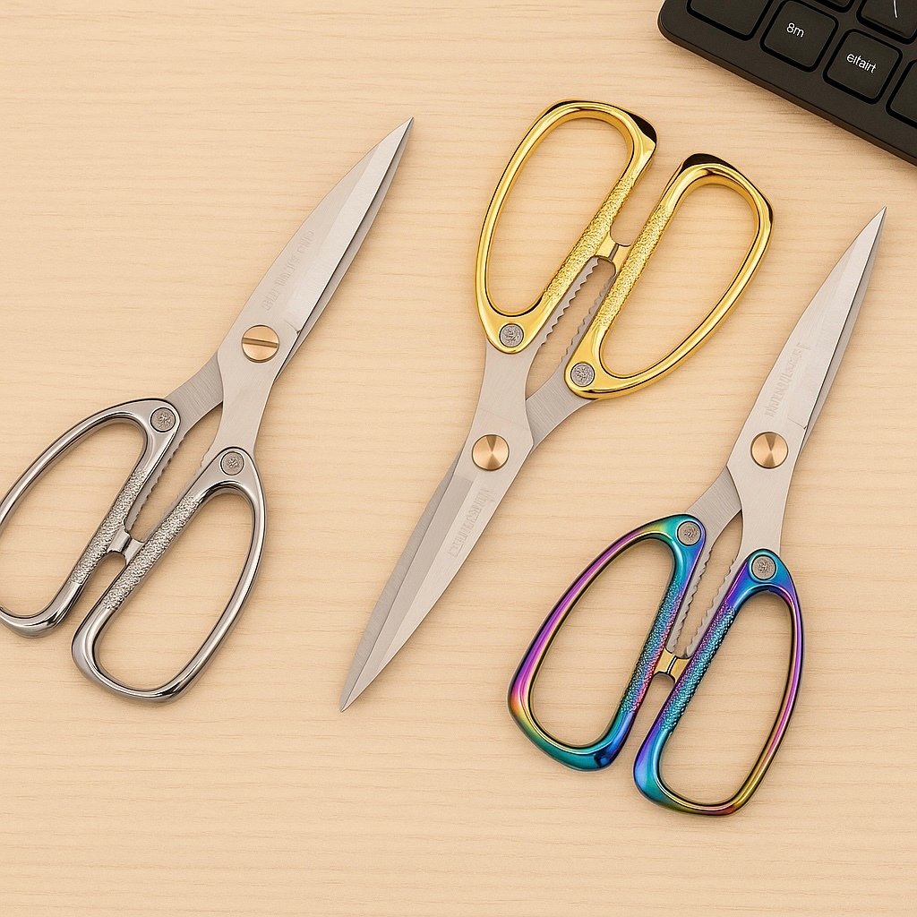 

Gunting Tajam High Quality Serbaguna Multifungsi Anti Karat / Gunting Kain Kertas Kulit Plastik / High Quality Stainless Steel Scissors