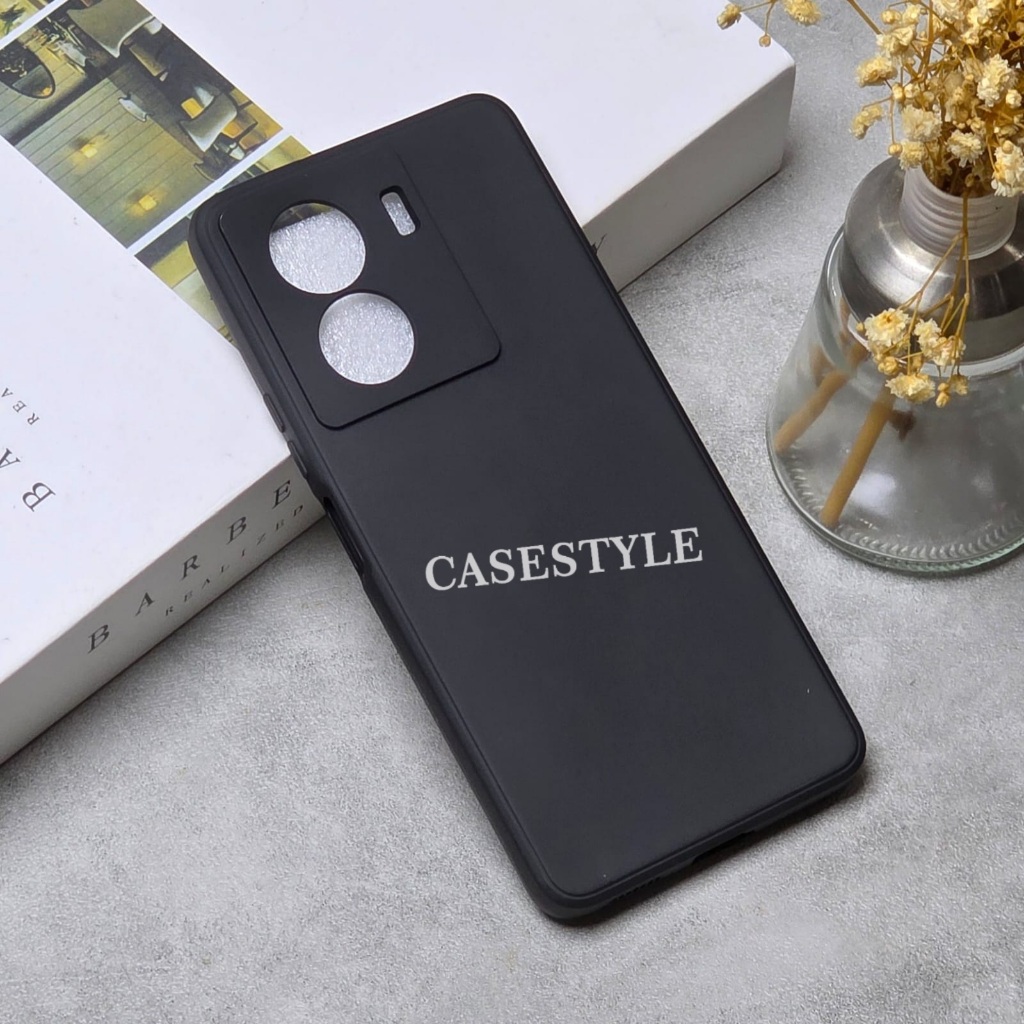 Case Iqoo Z7 Iqoo Z7X Softcase Candy Macaron Square Black Polos Case Iqoo Z7 Iqoo Z7X MSB - Casestyl