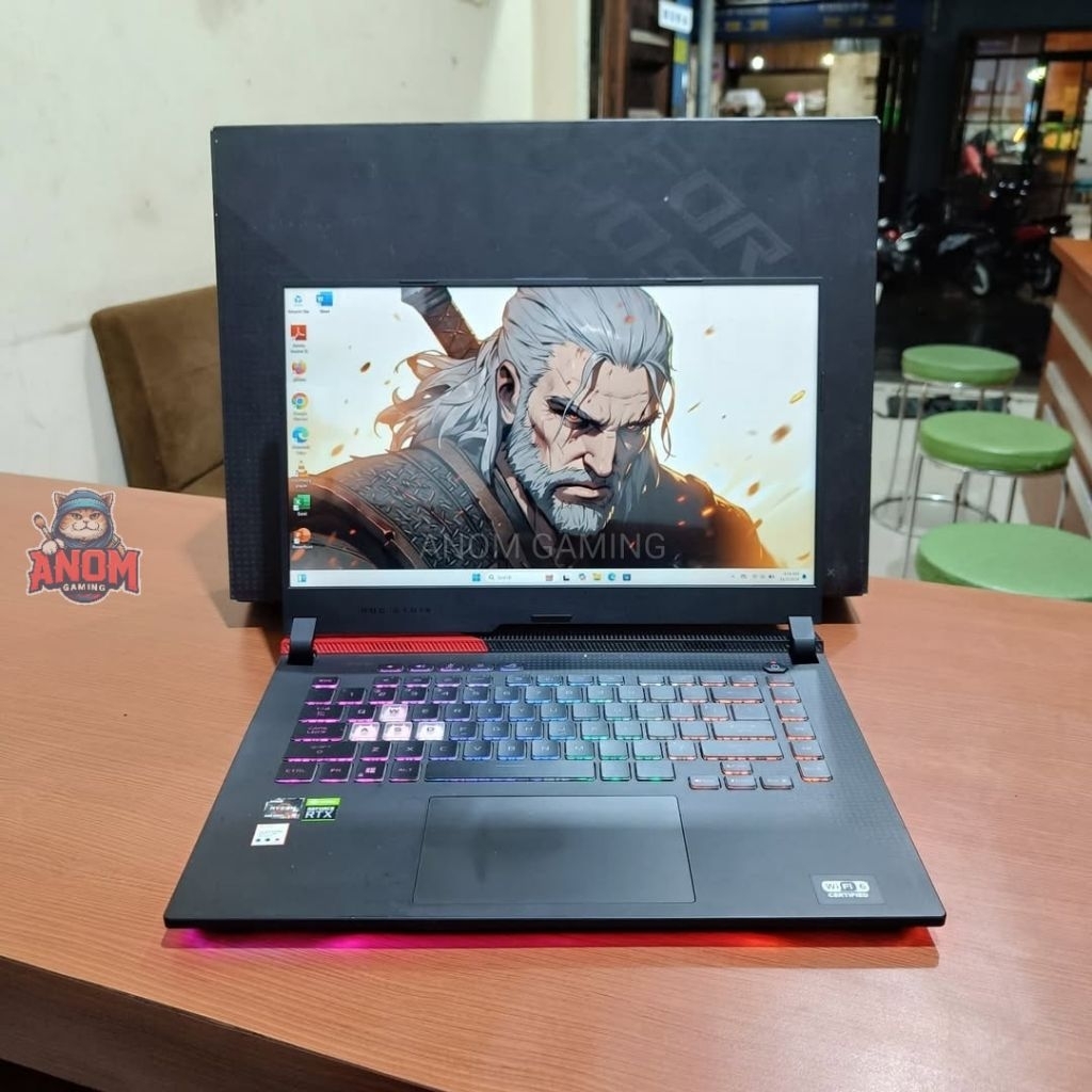 ASUS ROG STRIX G15 G513QC Ryzen 9-5900HX RTX 3050 Ram 16Gb SSD 1Tb Fullset