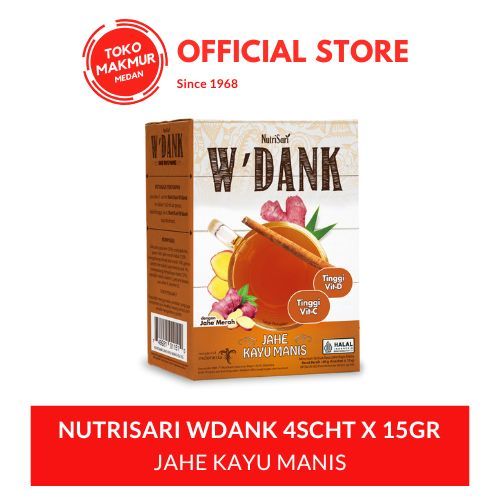 

NUTRISARI WDANK JAHE KAYU MANIS 60 GR ISI 4 PCS