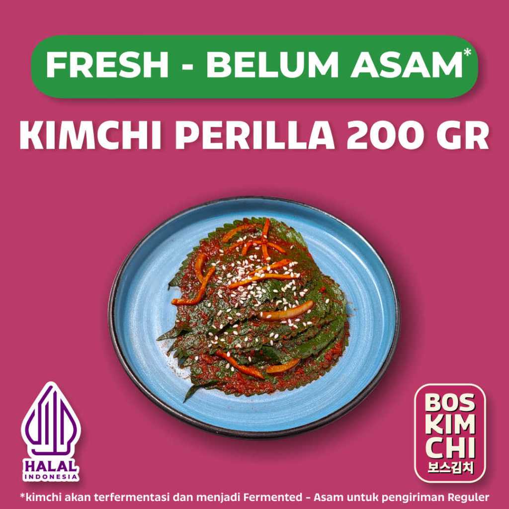 

Kimchi Perilla 200 gr | Boskimchi | Kkaenip Kimchi