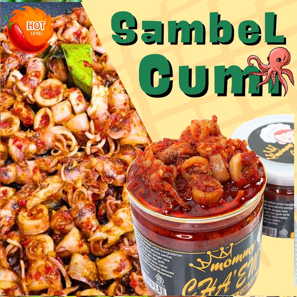 

Sambal Cumi Asin Sambel Bajak Cumi Pedas Manis Halal Praktis / Berat 130 Gram / 200 Gr / Sambel Mommy Cha'em