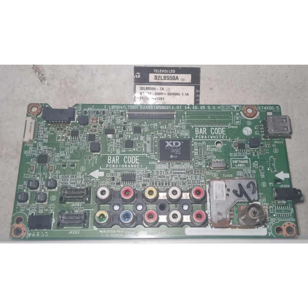 Mainboard(MB) TV LED LG seri 32LB550A-TA