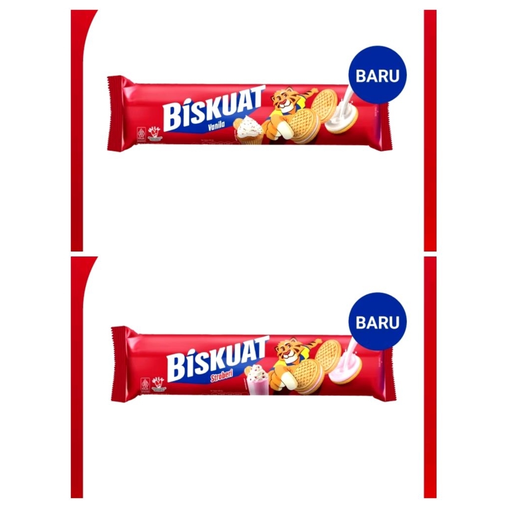 

Biskuat biskuit sandwich ROLL strawberry / vanila 105 gram