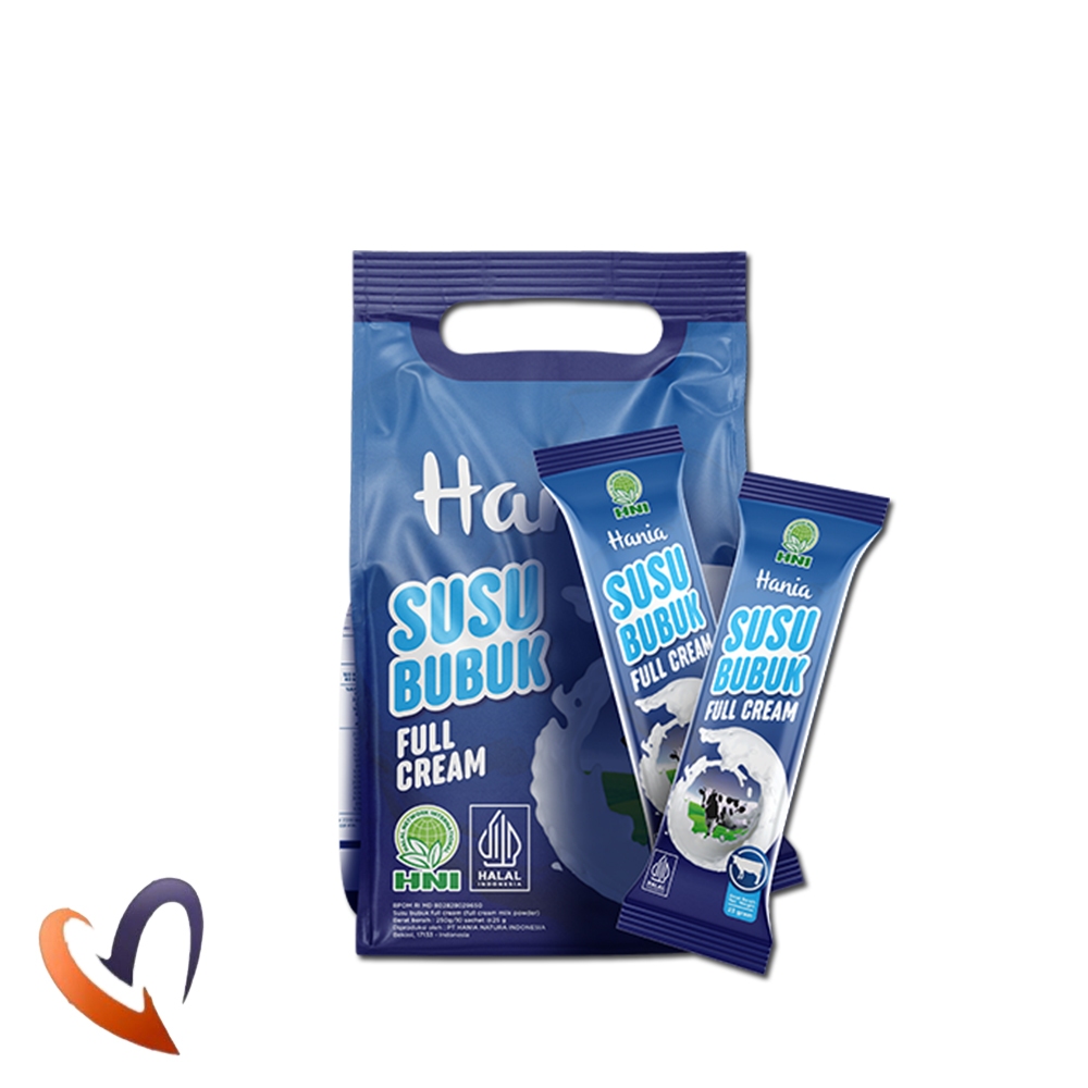 

Hania Susu Bubuk Full Cream HNI Original Susu Sapi Full cream 10 sachet