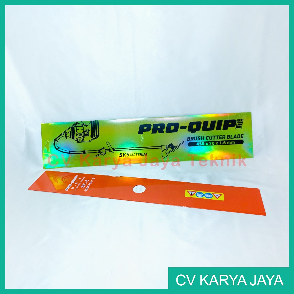 Pisau Potong Rumput Proquip Orange Panjang 450 x 70 x 1,6 mm SK5 / Mata Brush Cutter Blade 45 cm