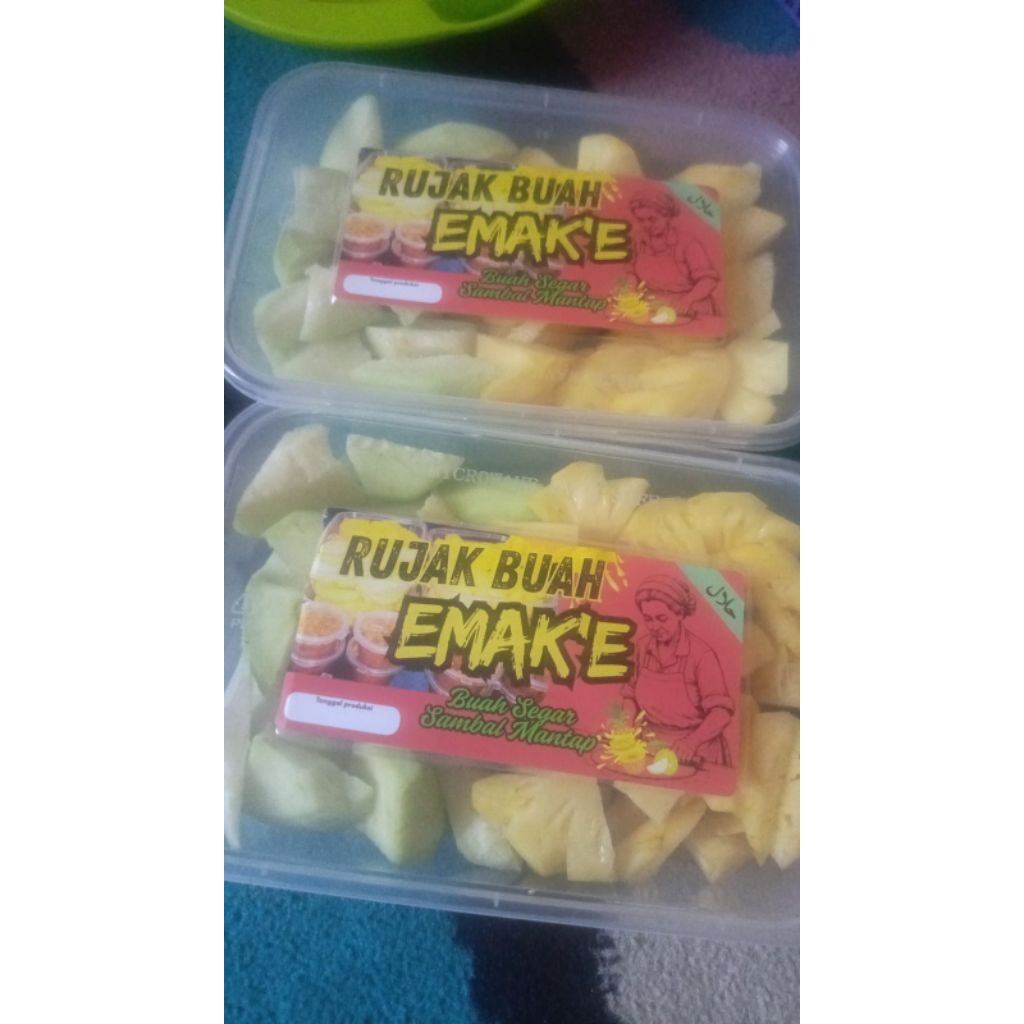 

Rujak Mix (Jamkris Nanas) Bumbu Sambal Ulek Dadakan