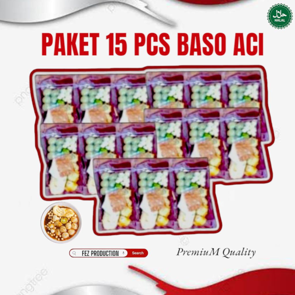 

PAKET 15 PCS BASO ACI CAMILAN KUAH PEDAS