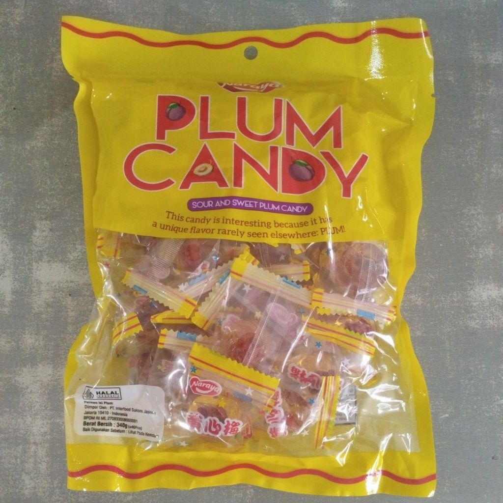 

Naraya plum candy/Permen isi plum 340g