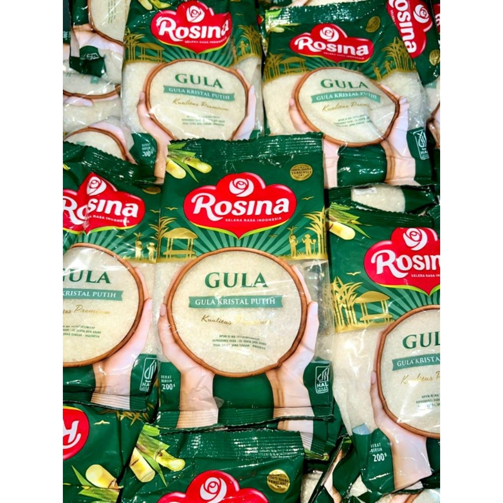 

Gula Pasir Putih Rosina Kemasan 200 gram