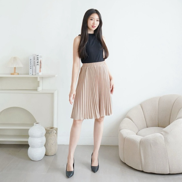 ROK plisket MINI/ Rok plisket remaja anak / rok plisket premium / Pleats Skirt