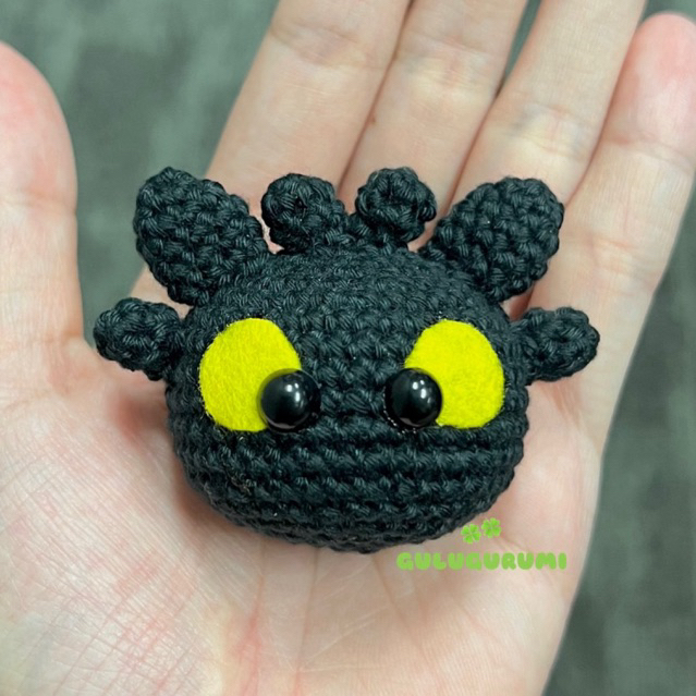 Night Fury (Toothless) / Light Fury Boneka Rajut Amigurumi